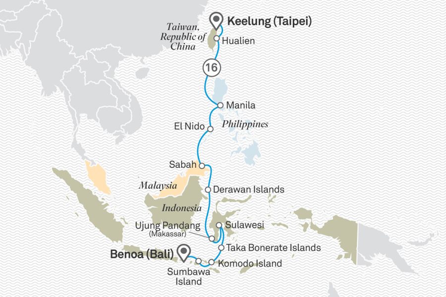 Indonesia, Borneo & Taiwan